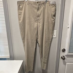 Cintas ComfortFlex Men’s Beige Uniform Work Pants Size 46 Polyester Twill